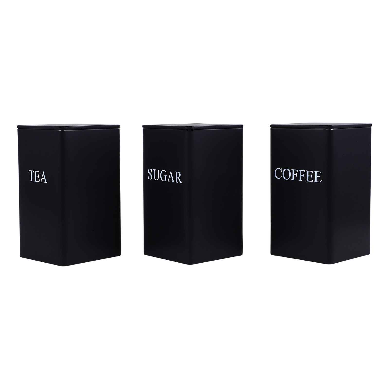 Food Storage Jars Airtight - 3Pcs Kitchen Storage Canisters Set Metal