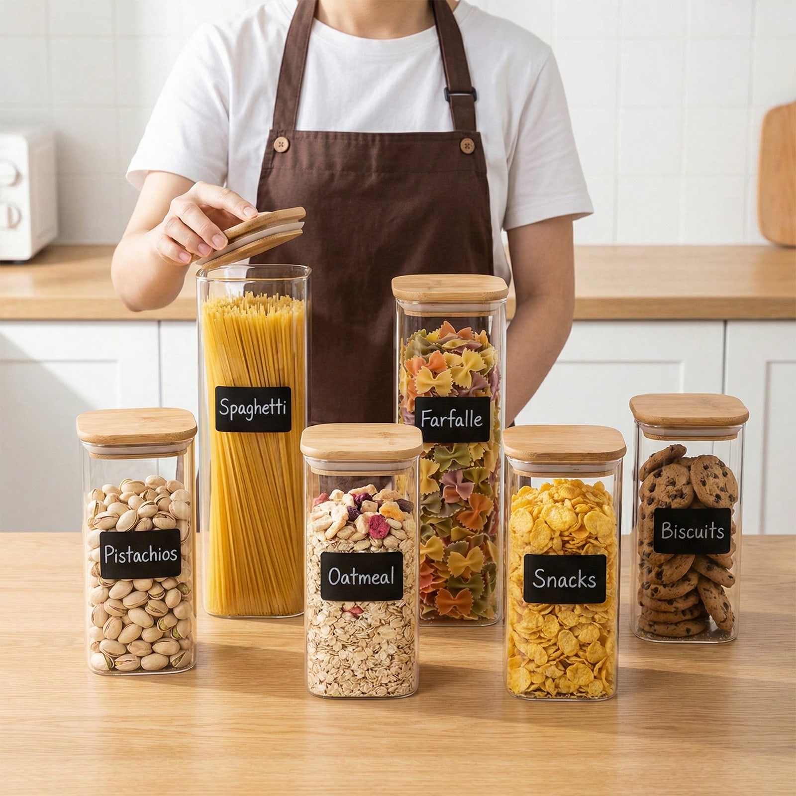Food Storage Glass Containers - 6/12pcs Glass Food Storage Containers With