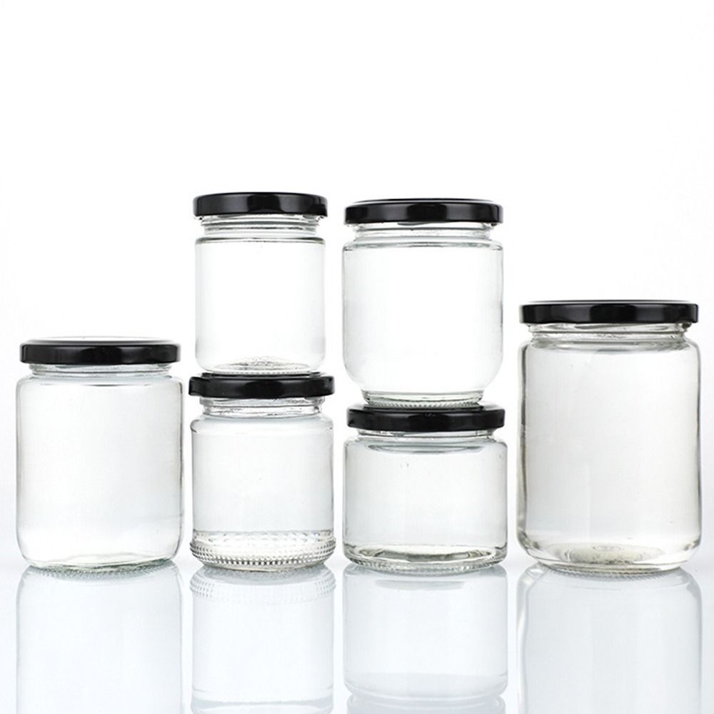Glass Meal Prep Container - 1Pcs with Black Airtight Lids Glass