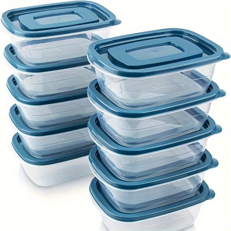 Set Food Storage - A Set of 6 Transparent Stackable