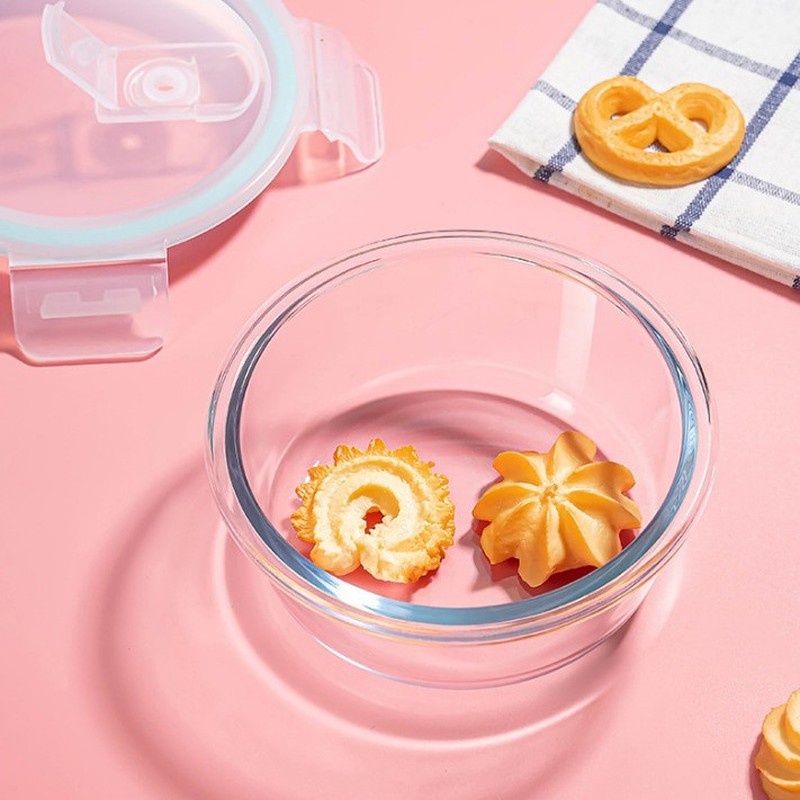 Glass Meal Prep Container - Home Kitchen Minimalist Glass Lunch Box