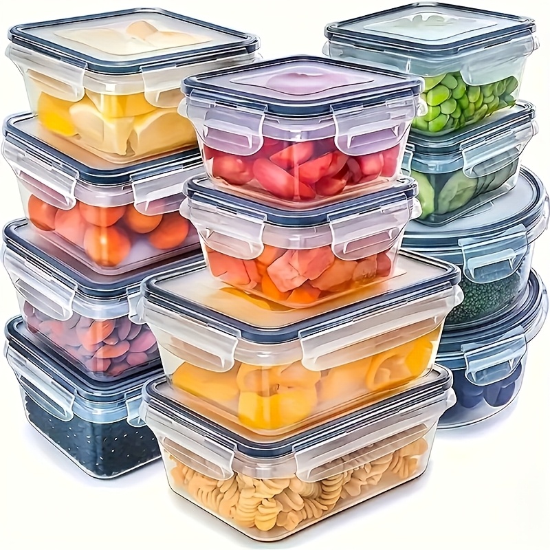Set Food Storage - 8Pcs Set Includes 4 Containers and