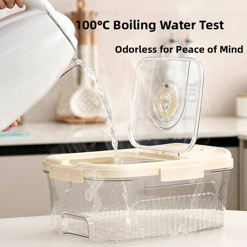 Food Storage Acrylic Containers - Sealed 6L Kitchen Food Storage Container