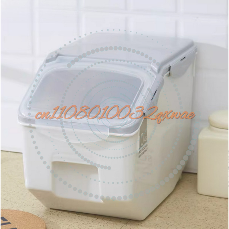 Food Storage Tank - 10/15kg Large Rice Tank Kitchen Grain