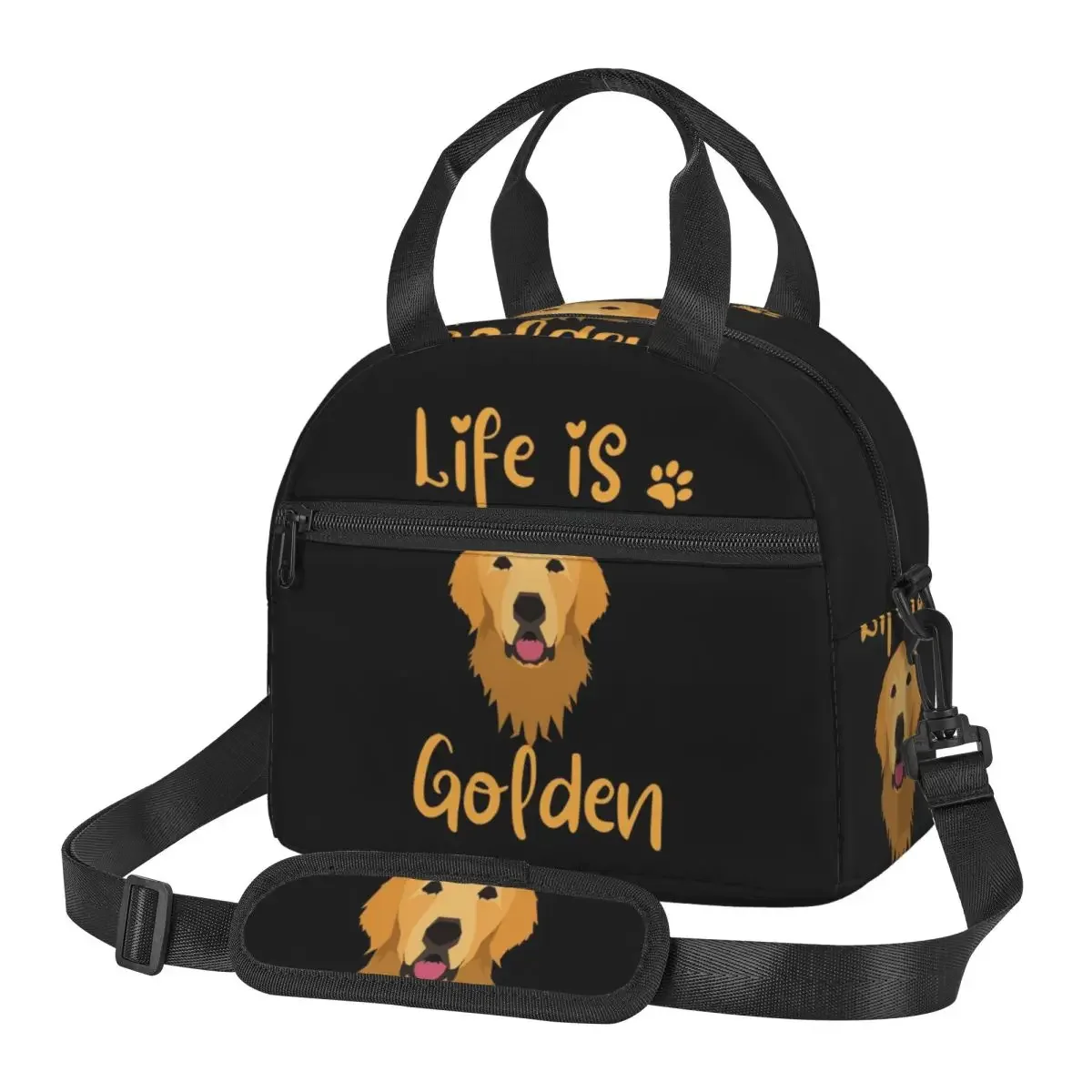 Food Storage Quotes - GOLDEN RETRIEVER Quote Insulated Lunch Bag