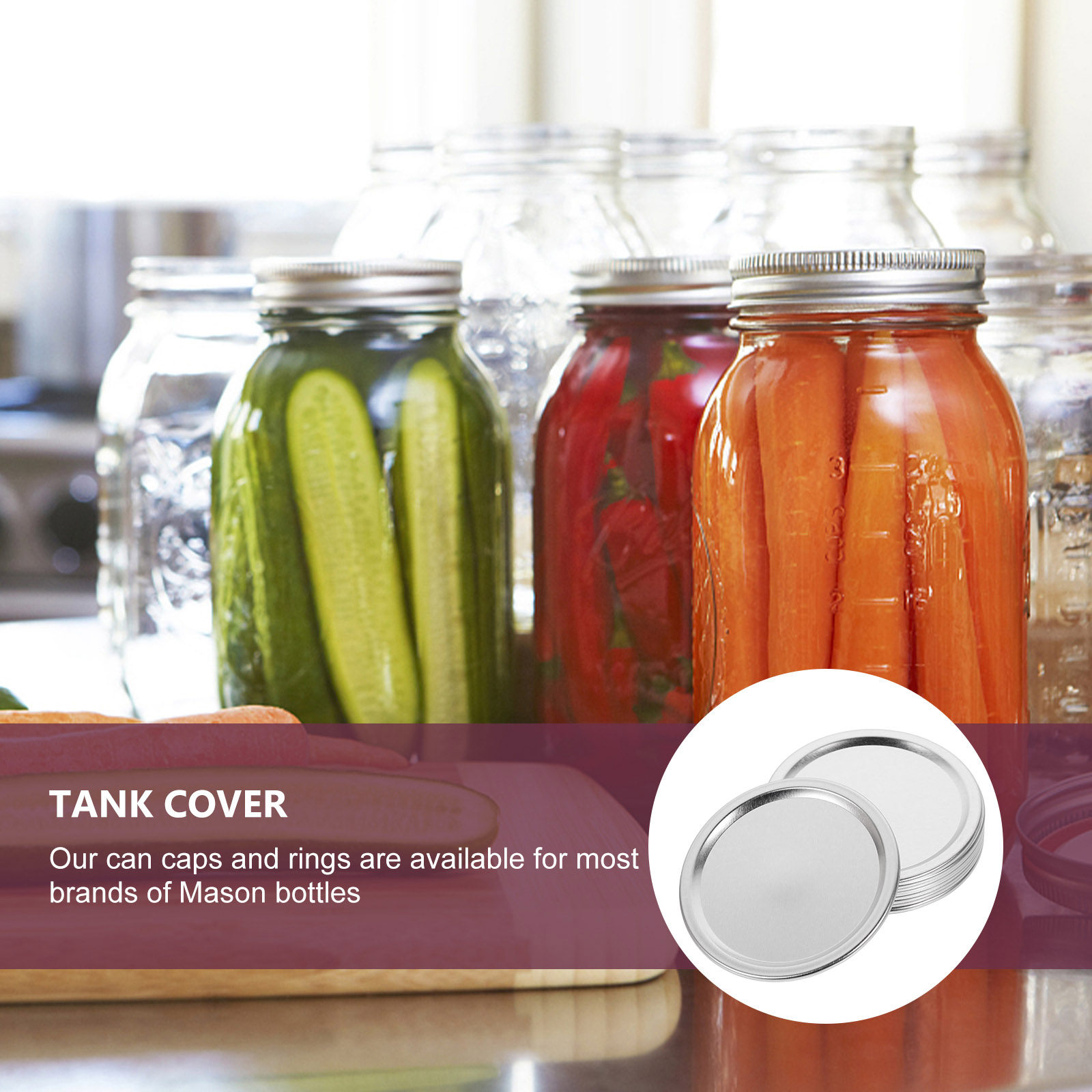 20Pcs Metal Jar Lids Airtight  - Food Storage Jars Airtight review and price