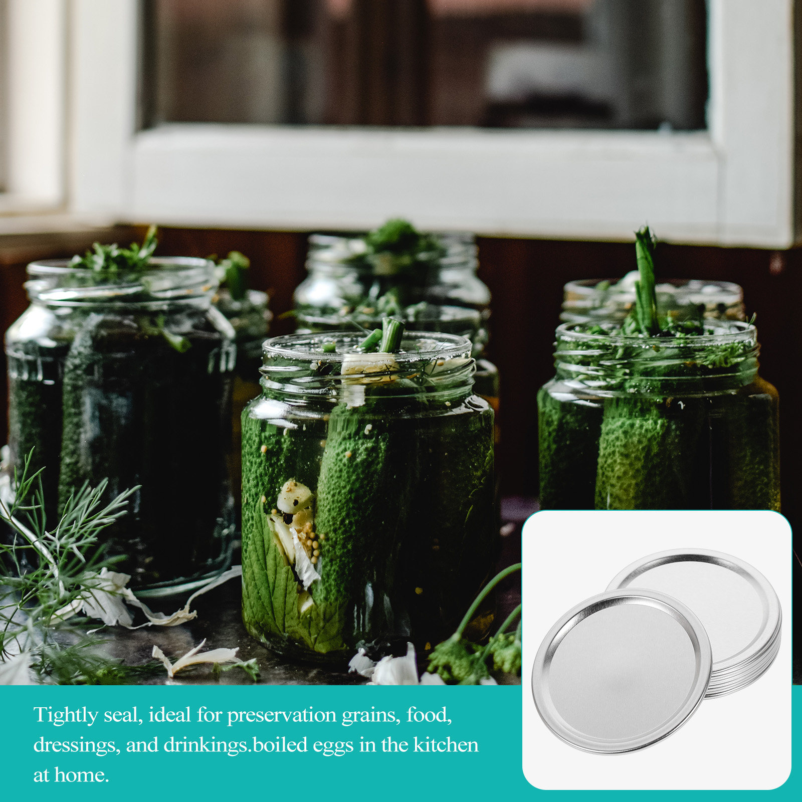 20Pcs Metal Jar Lids Airtight  - Food Storage Jars Airtight review and price
