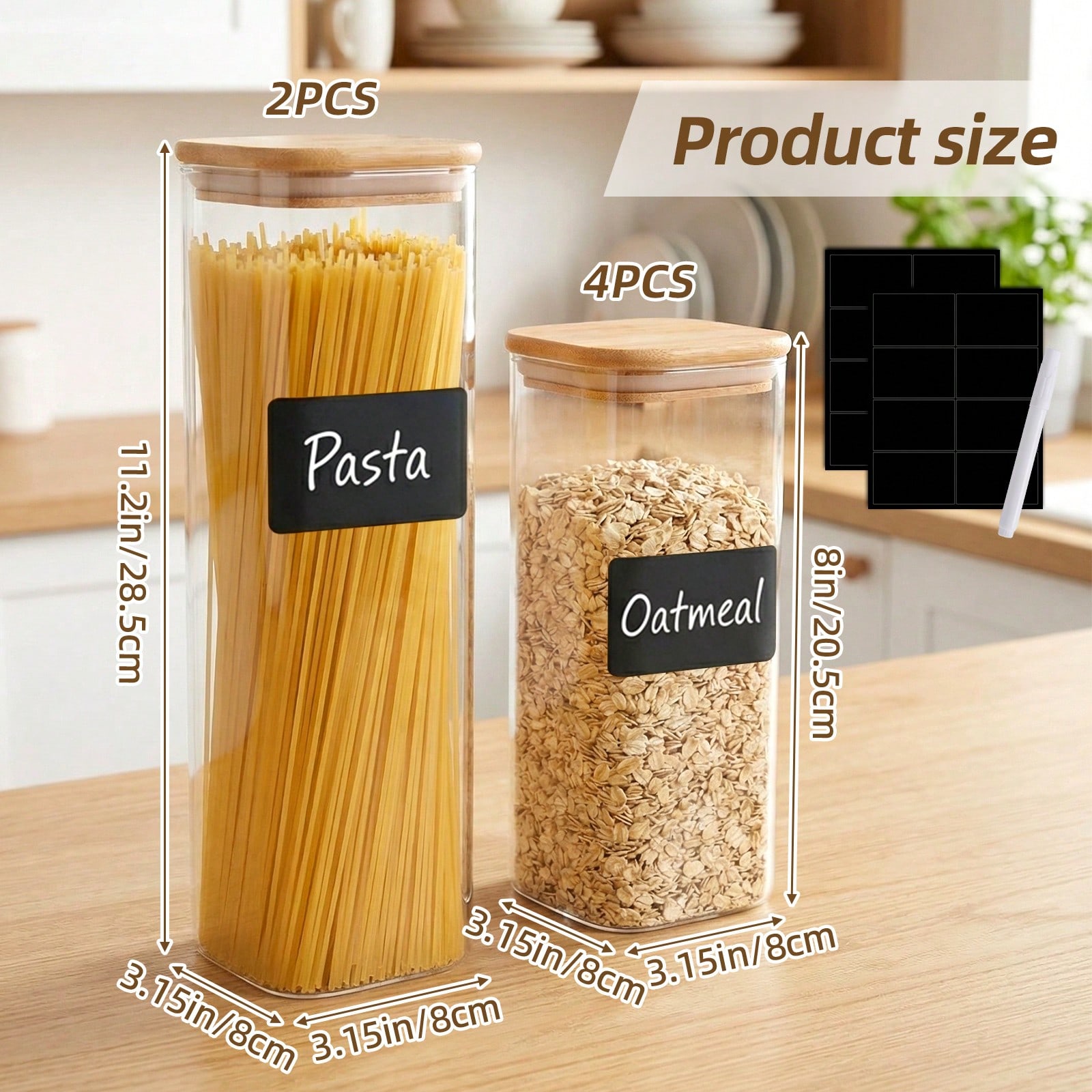 6/12pcs Glass Food Storage Con - Food Storage Glass Containers review and price