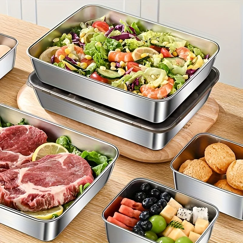 5pcs Stainless Steel Food Stor - Set Food Storage review and price