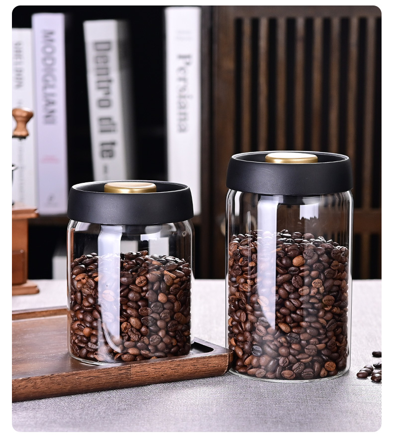 Coffee Bean Storage Jar, Vacuu - Food Storage Jars Airtight review and price