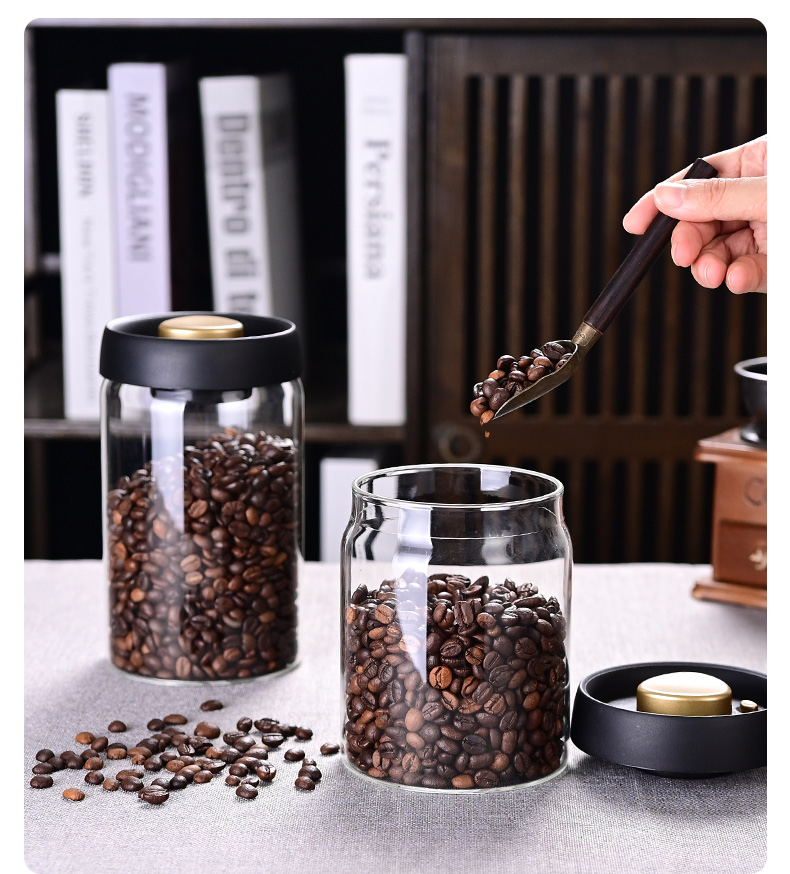 Coffee Bean Storage Jar, Vacuu - Food Storage Jars Airtight review and price