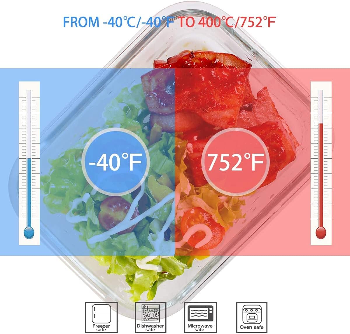 18 Piece Glass Food Storage Co - Set Food Storage review and price