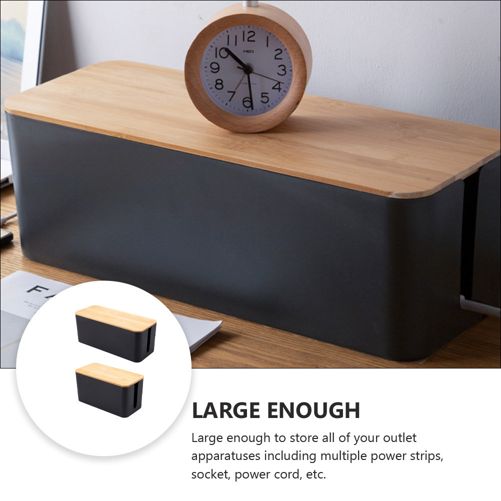 2Pcs Cable Storage Box Plastic - Food Storage Management review and price