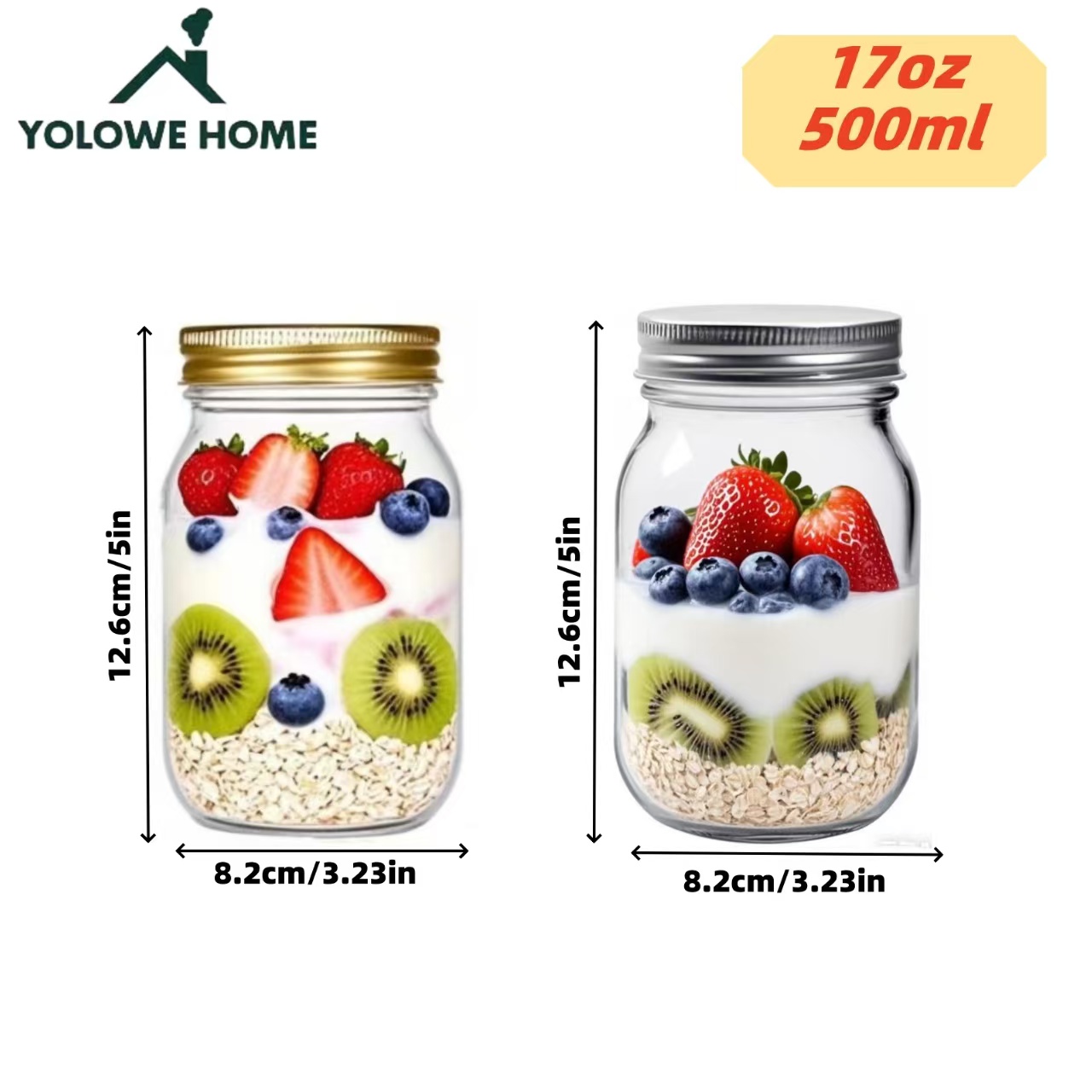 6Pcs, 12Pcs, 500Ml/16Oz, Glass - Salad Dressing Bottle review and price