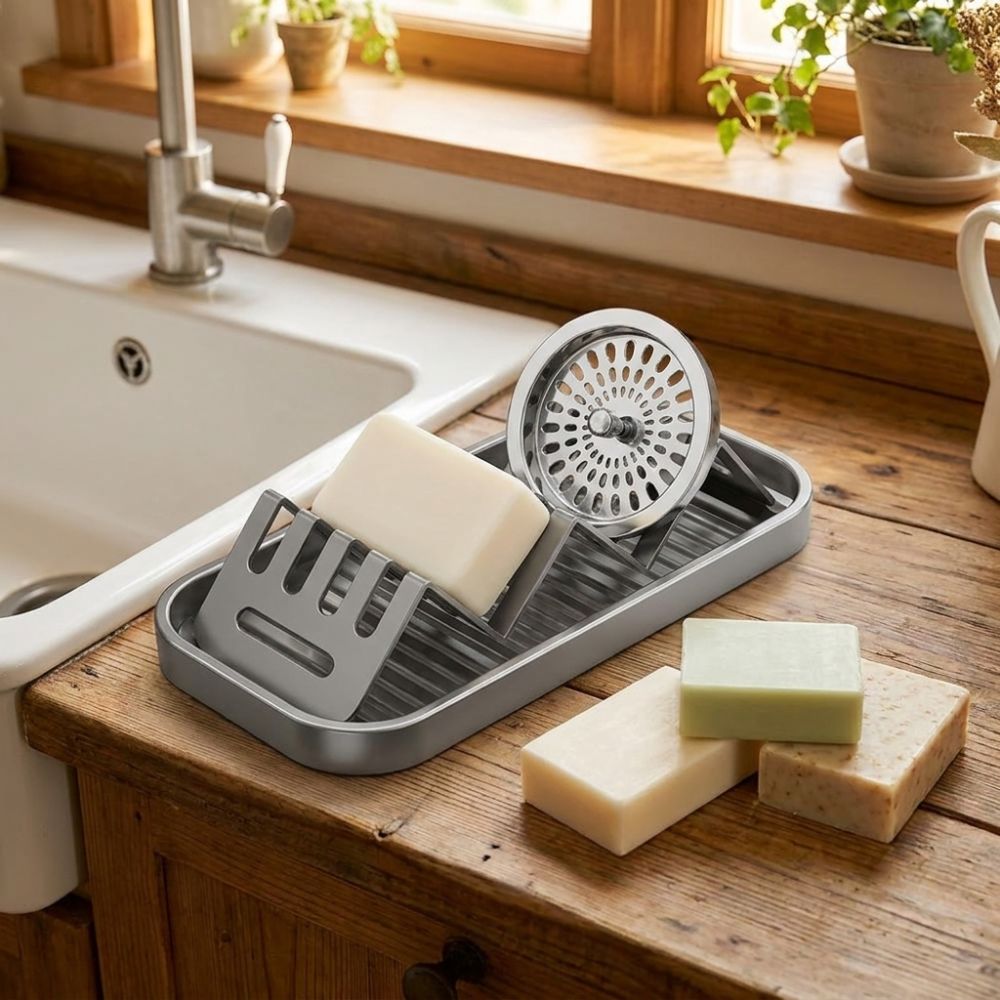 Waterproof W-Shaped Soap Rack  - Food Storage Rack review and price