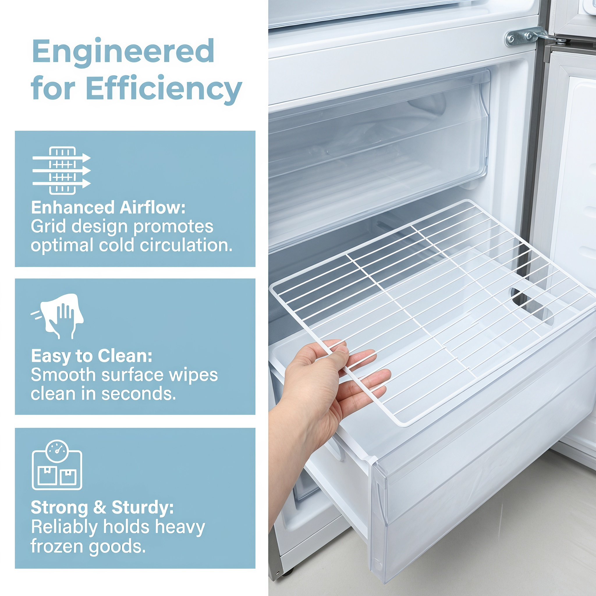 Wire Metal Refrigerator Divide - Food Storage Rack review and price