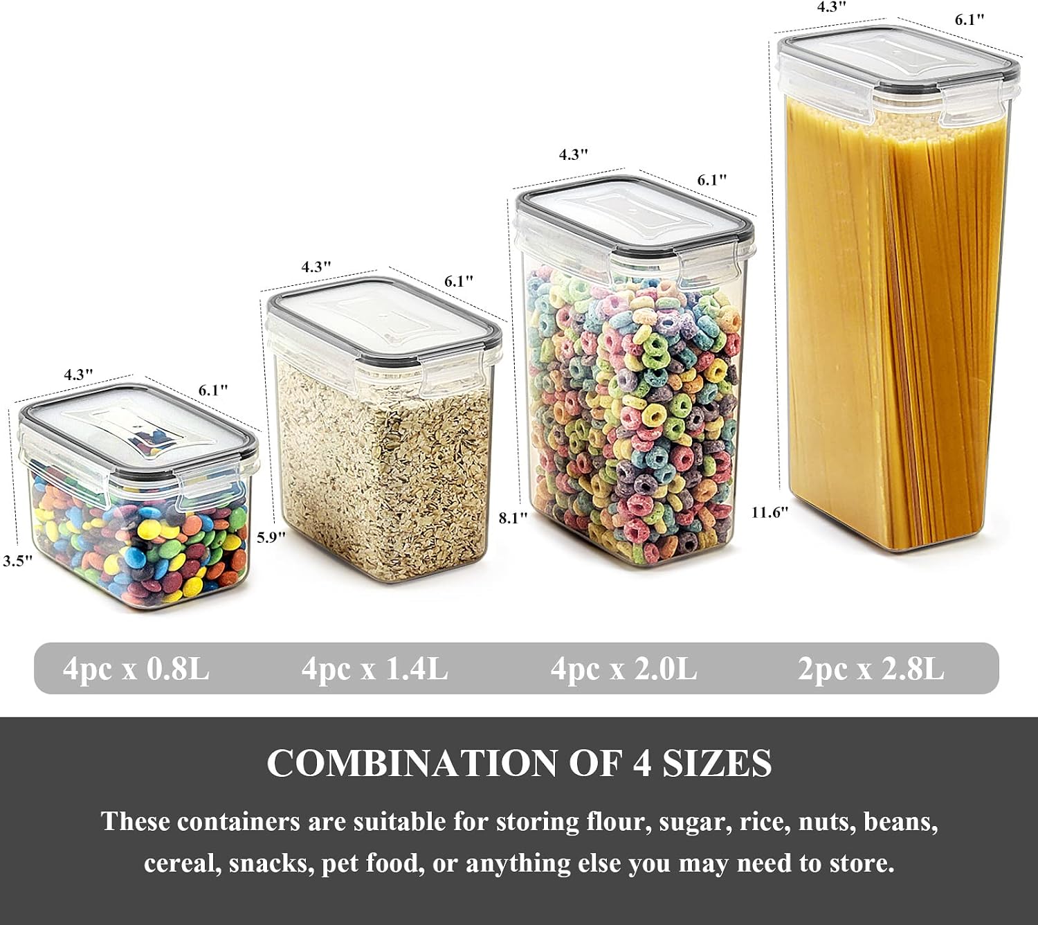 Airtight Food Storage Containe - Food Storage Acrylic Containers review and price