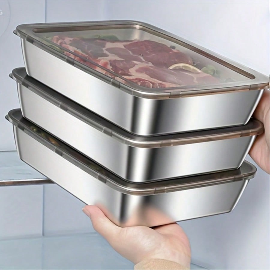 6pcs(3 Boxes+ 3 Lids) Stainles - Set Food Storage review and price