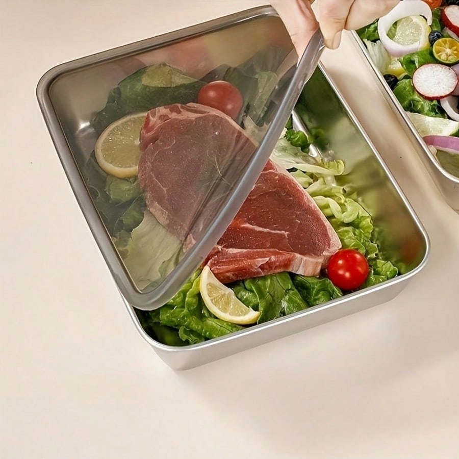 6pcs(3 Boxes+ 3 Lids) Stainles - Set Food Storage review and price