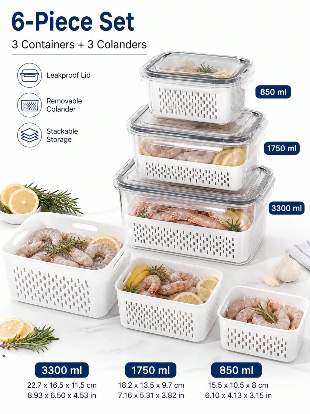 Mixed-Size Produce Saver Conta - Food Storage Tank review and price