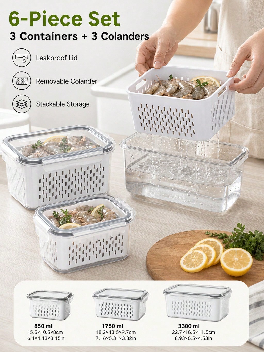 Mixed-Size Produce Saver Conta - Food Storage Tank review and price