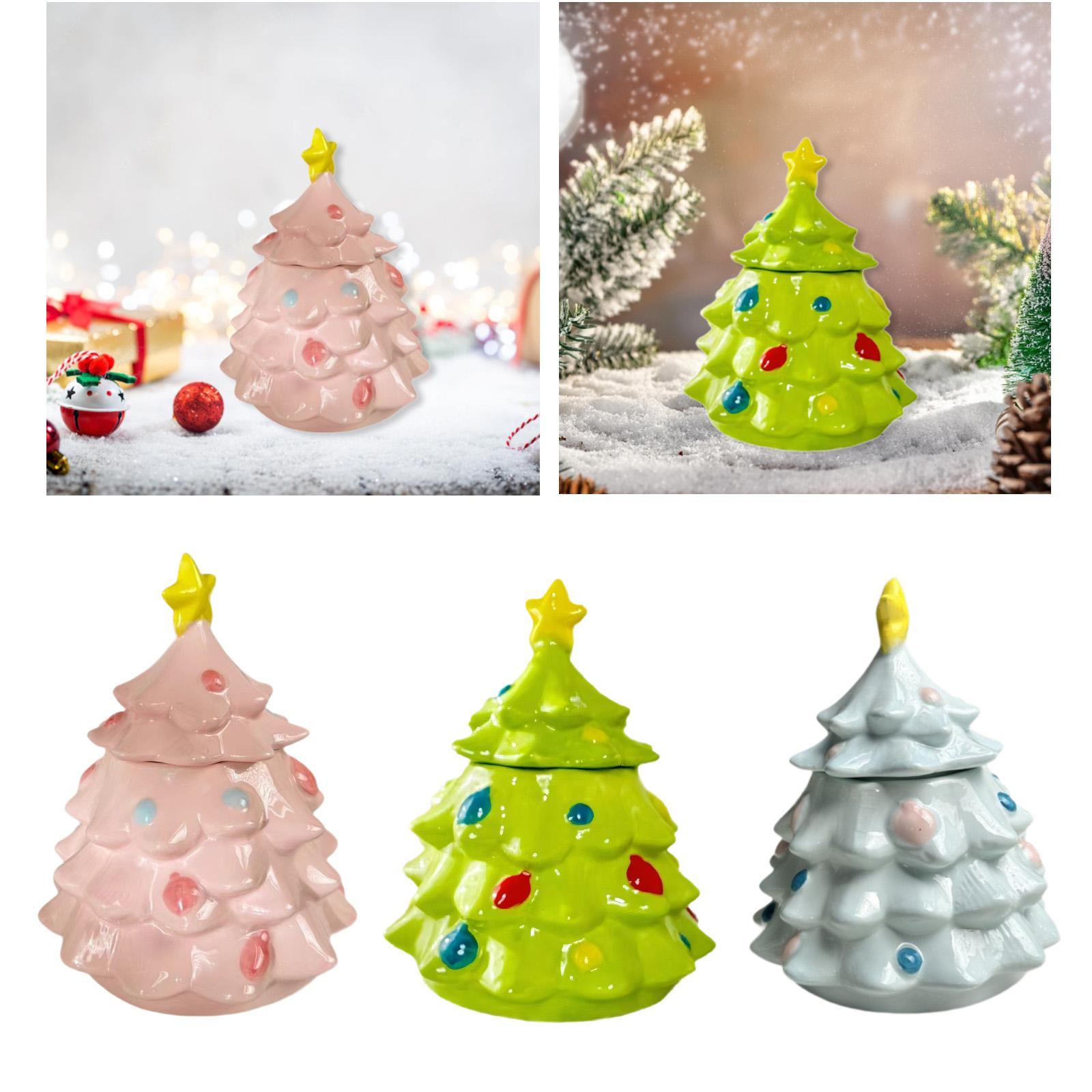 Christmas Tree Candy Jar Cute  - Xmas Food Storage Containers review and price