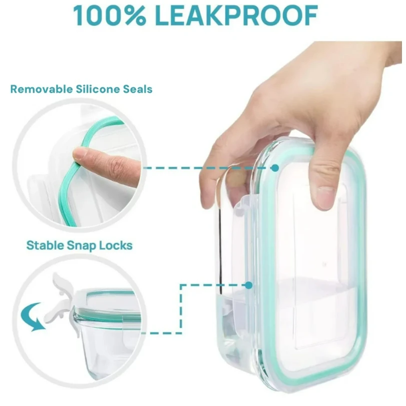 Glass Lunch Box Food Storage C - Glass Meal Prep Container review and price