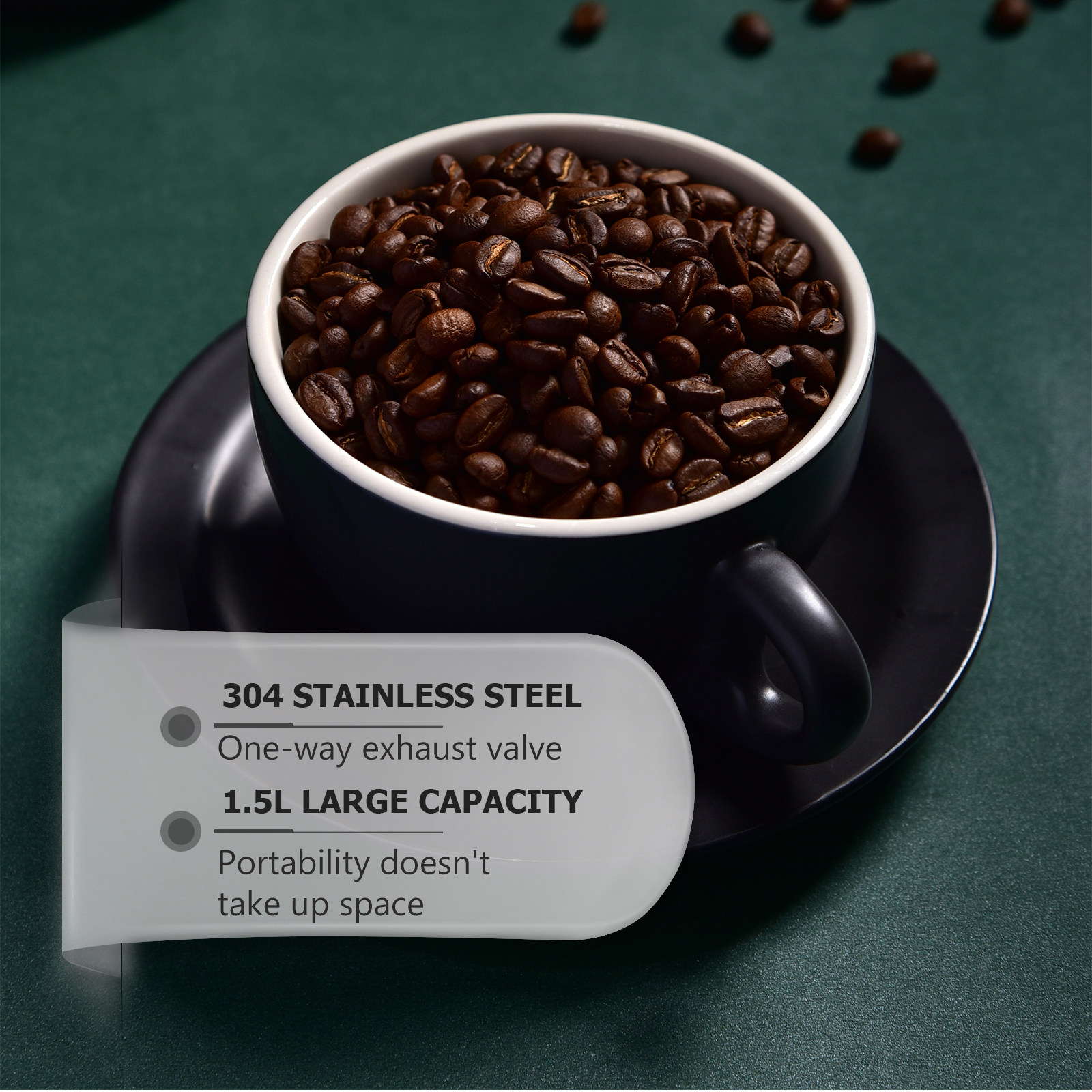 1Pcs Coffee Bean Storage Conta - Food Storage Tank review and price