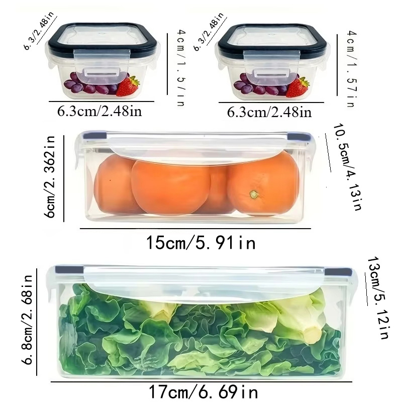 8Pcs Set Includes 4 Containers - Set Food Storage review and price