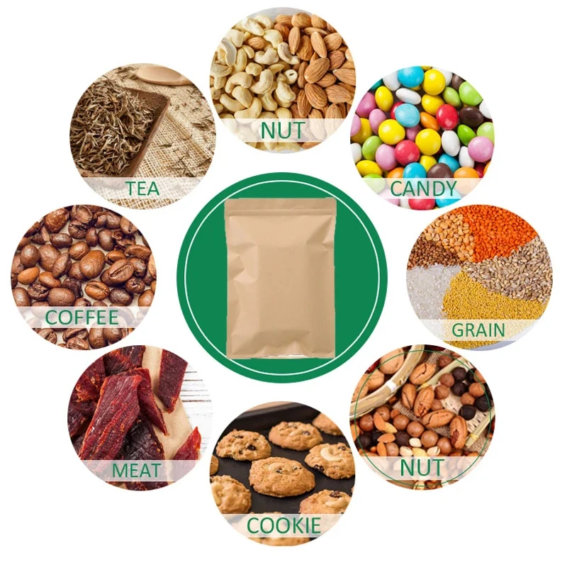 100PCS Brown Kraft Paper Zippe - Food Storage Is review and price
