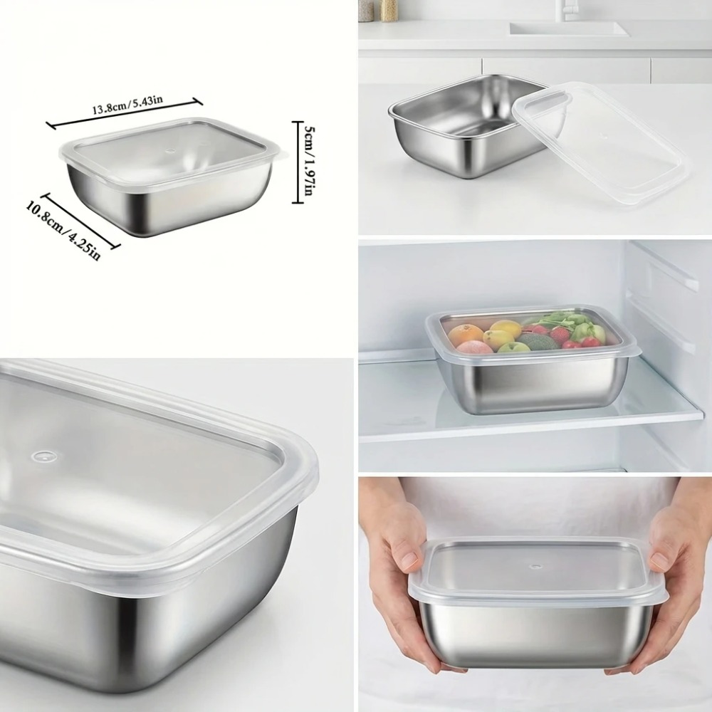 6PCS Stainless Steel Food Stor - Set Food Storage review and price