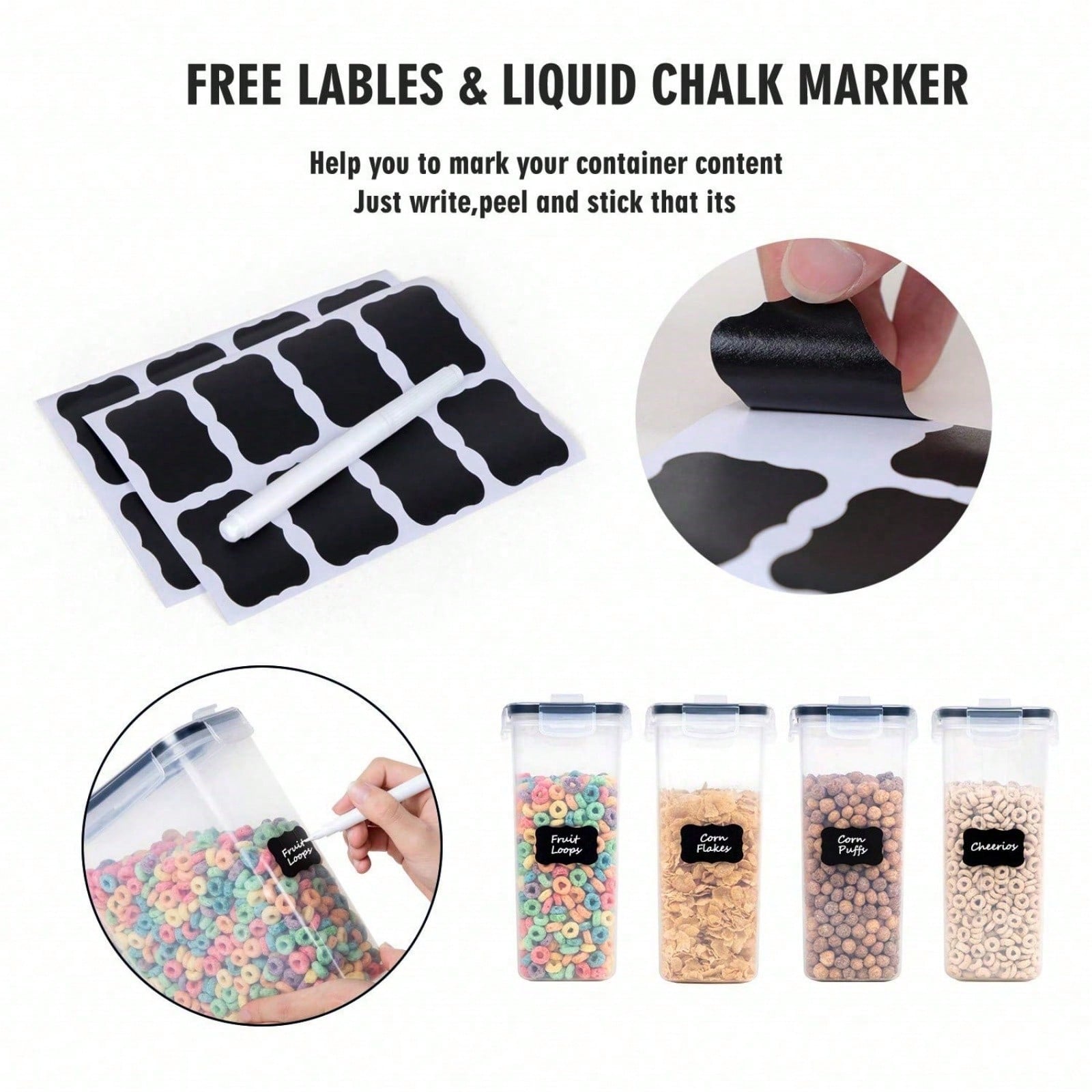 4 Pack Airtight Cereal & Dry F - Food Storage Tank review and price