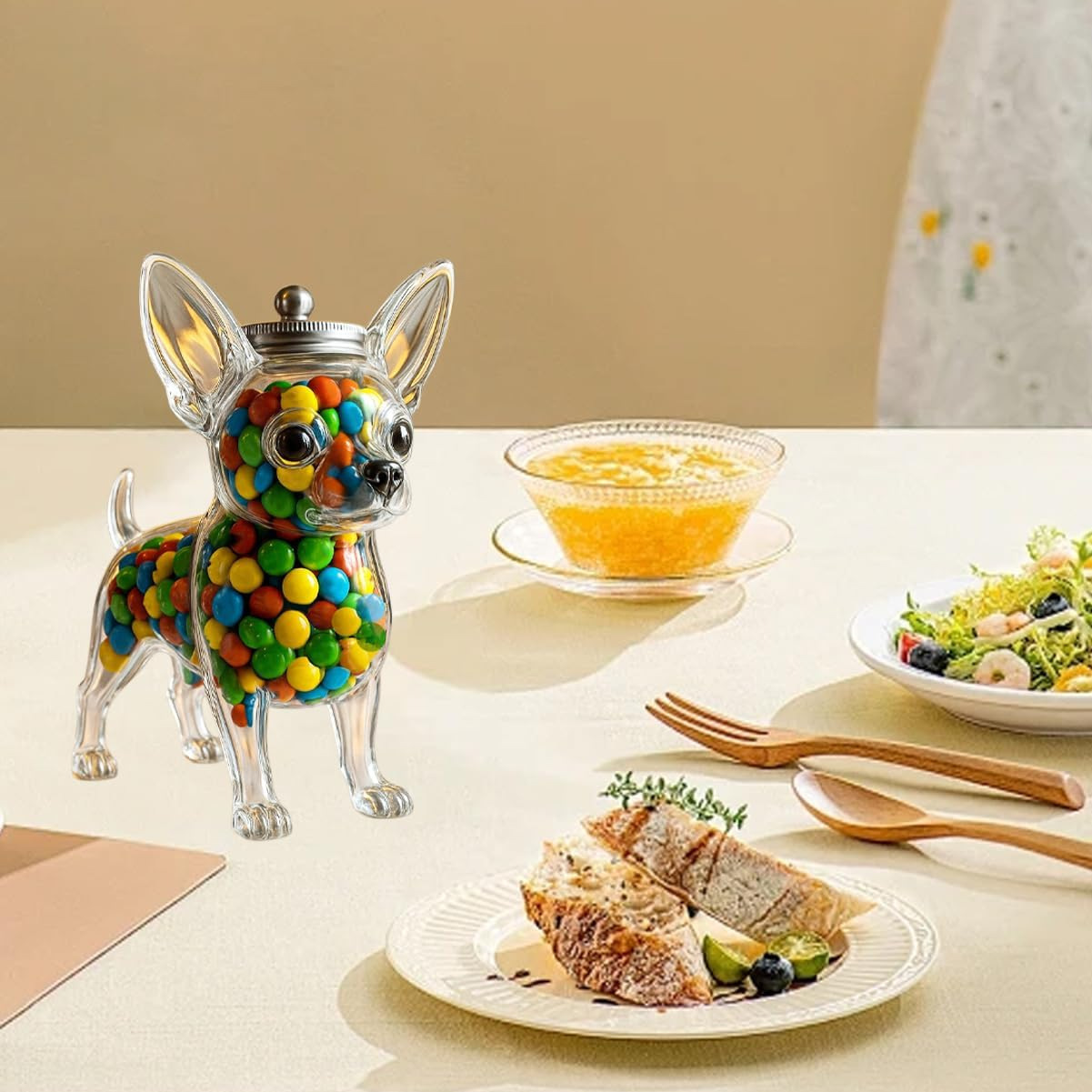 Chihuahua Shaped Container Fre - Food Storage Glass Set review and price