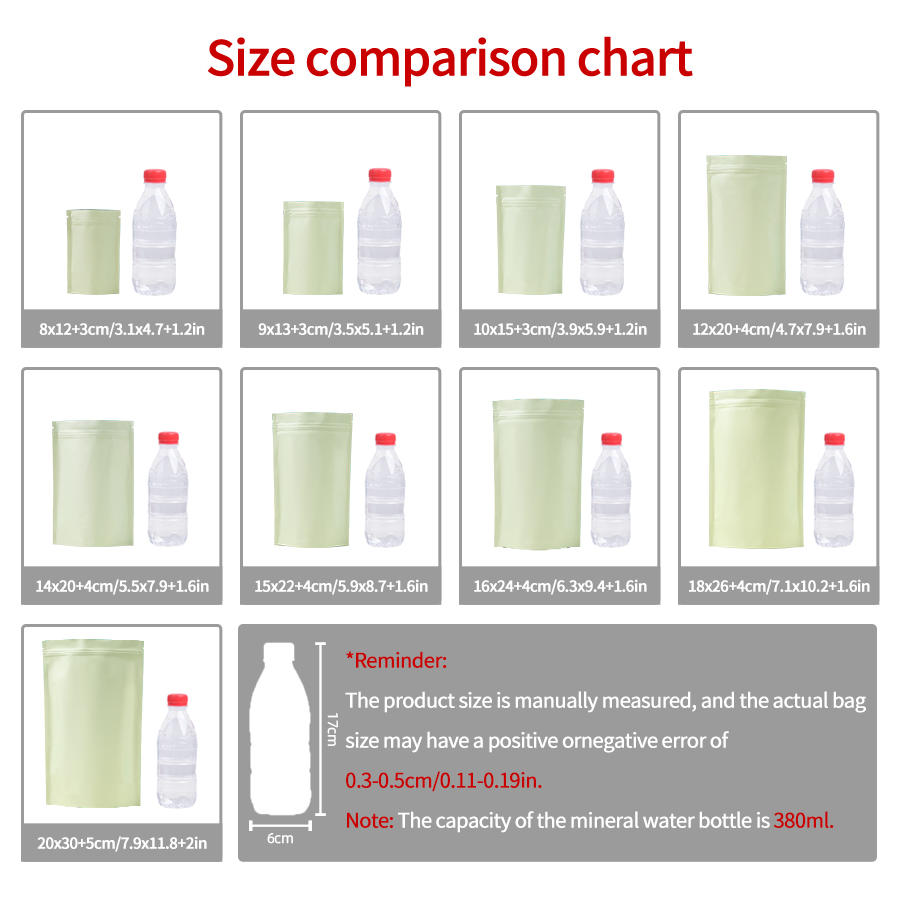 50/100PCS Matte Pale Yellow Zi - Food Storage Is review and price