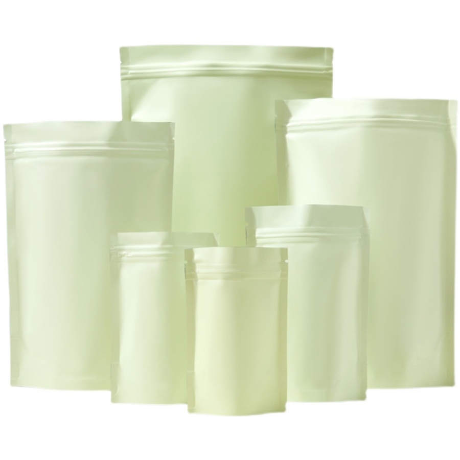 50/100PCS Matte Pale Yellow Zi - Food Storage Is review and price