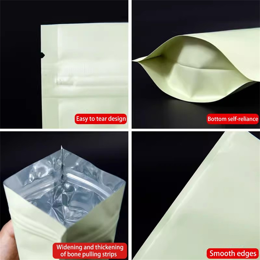 50/100PCS Matte Pale Yellow Zi - Food Storage Is review and price