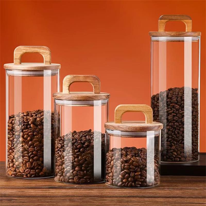 Clear Glass Jar with Bamboo Li - Glass Meal Prep Container review and price