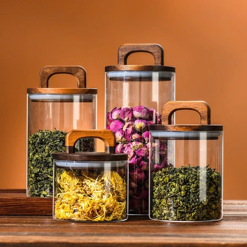 Clear Glass Jar with Bamboo Li - Glass Meal Prep Container review and price