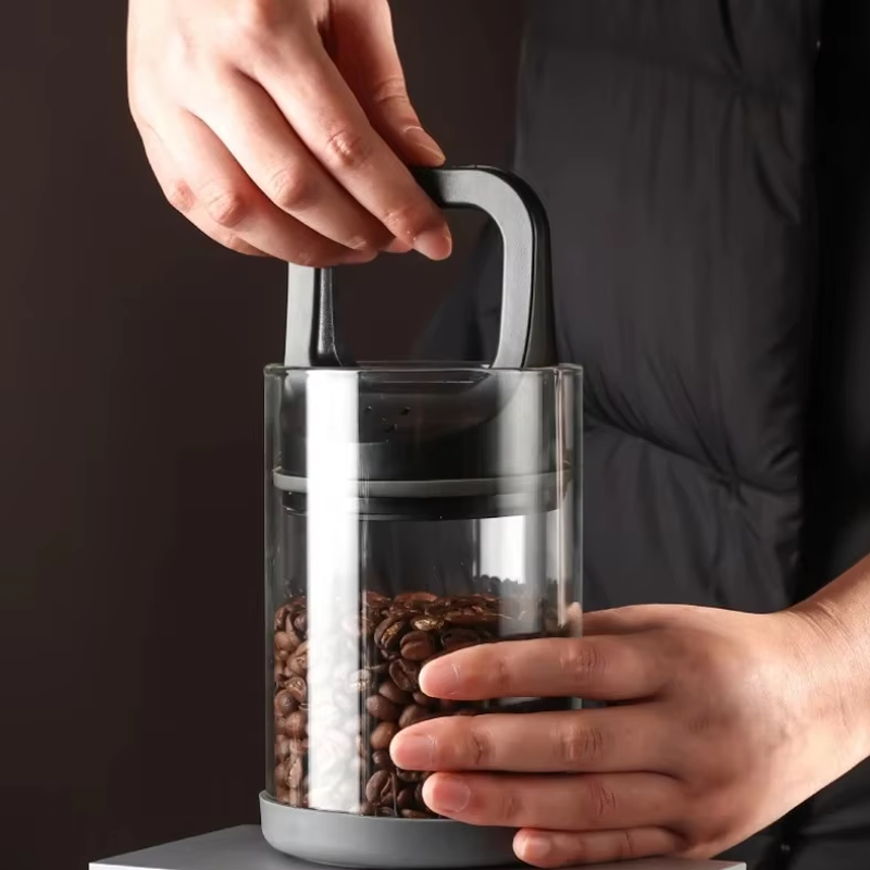 Coffee Beans Vacuum Sealed Tan - Food Storage Glass Set review and price