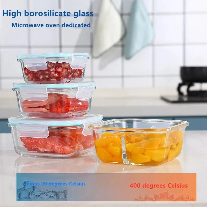 Glass Fresh-Keeping Box High B - Food Storage Glass Containers review and price