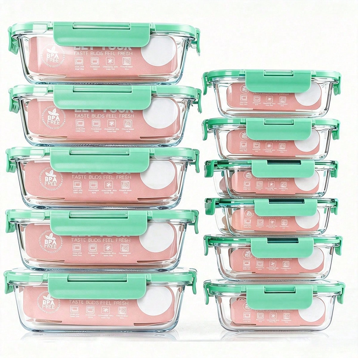 10 Pack Glass Meal Prep Contai - Food Storage Glass Containers review and price