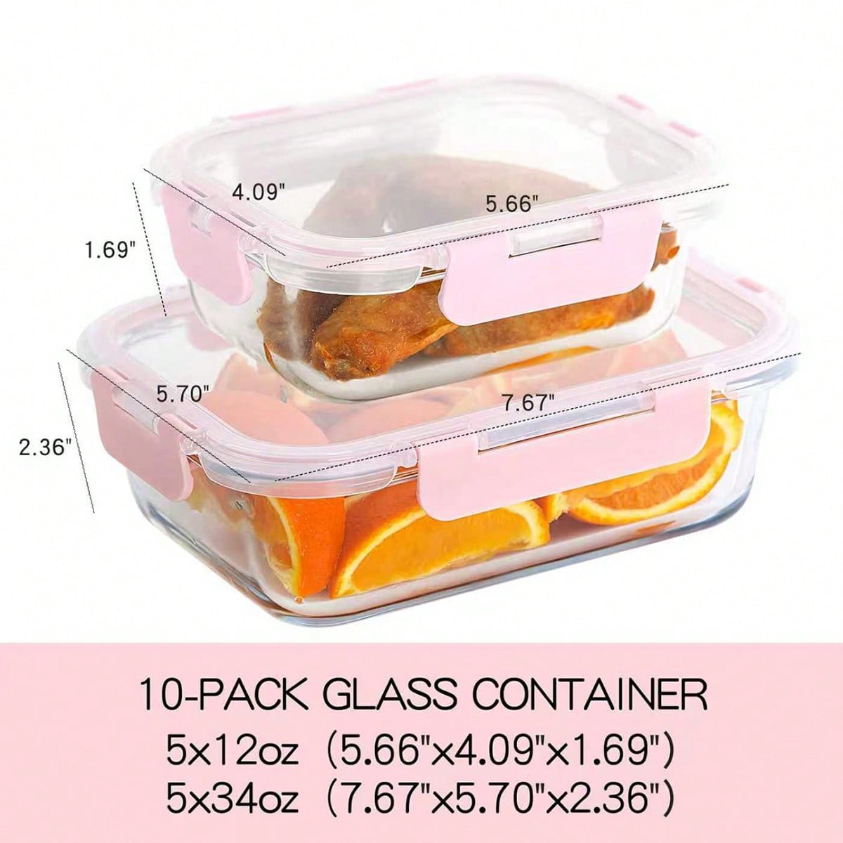 10 Pack Glass Meal Prep Contai - Food Storage Glass Containers review and price