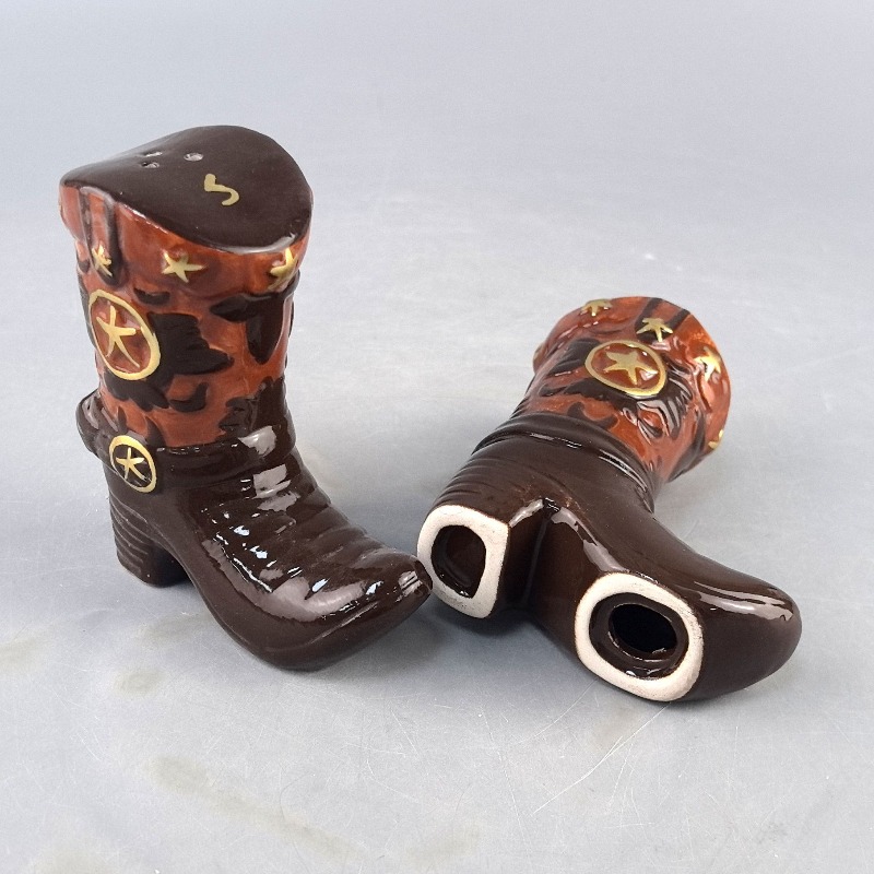 Vintage Boots Ceramic Spice Ja - Set Food Storage review and price