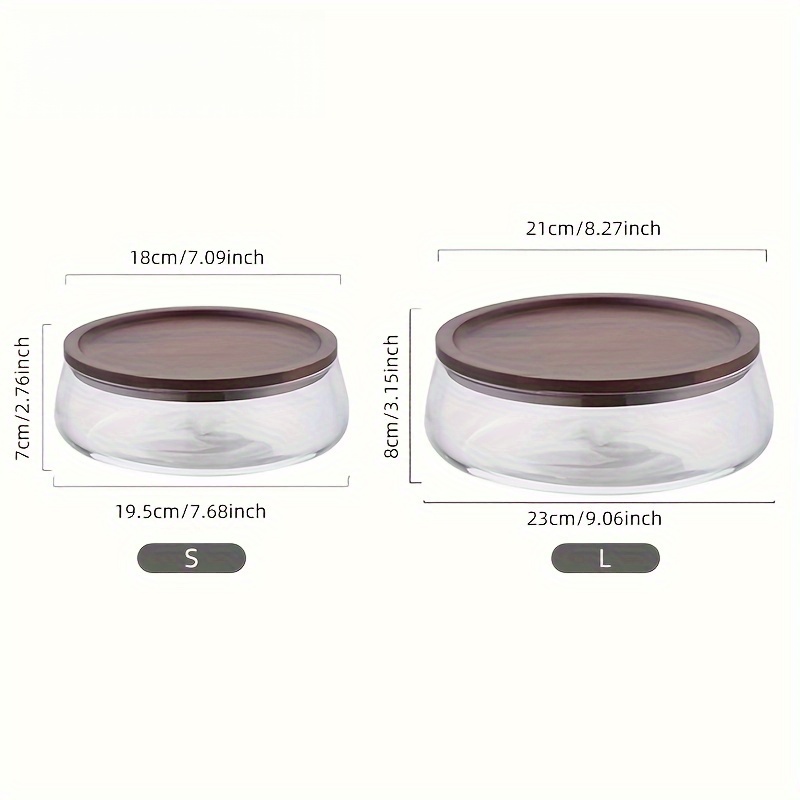 Glass Canisters with Wooden Li - Glass Meal Prep Container review and price
