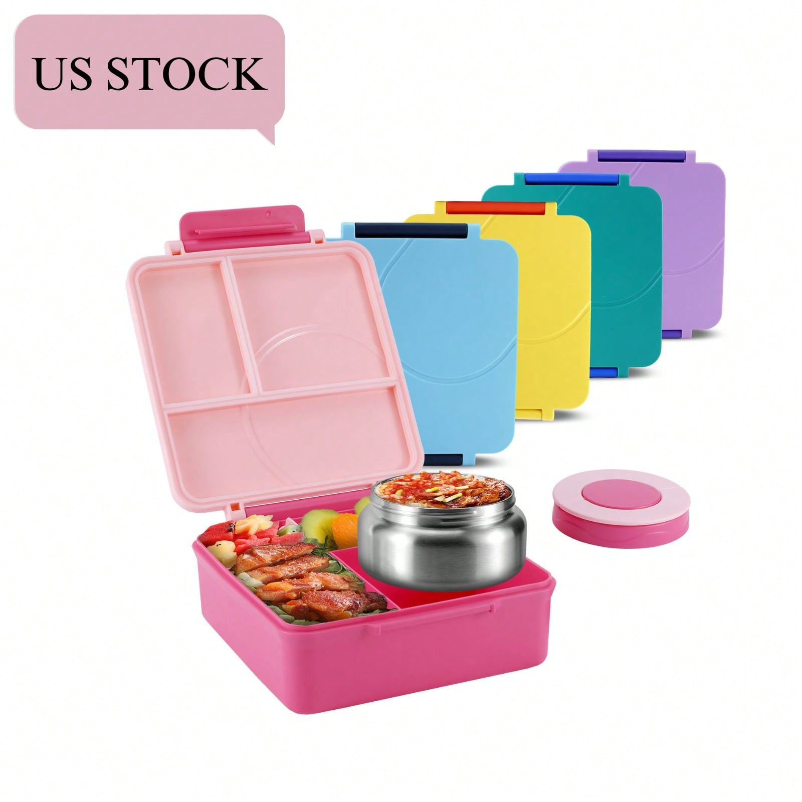 Leak Proof Bento Lunch Box Mod - Food Storage Acrylic Containers review and price