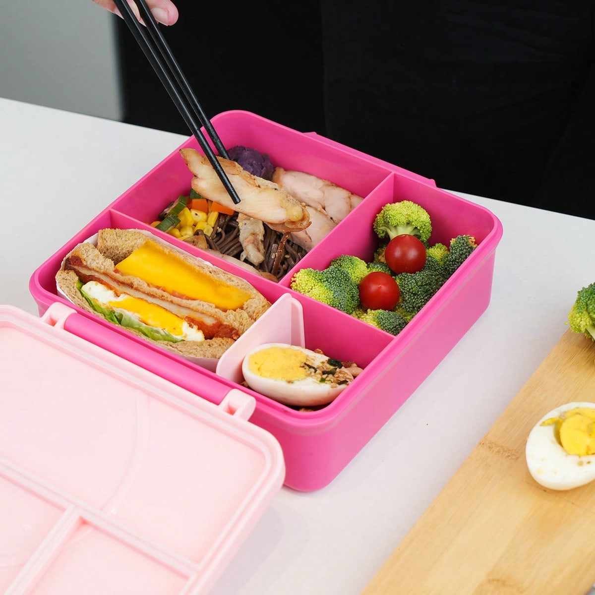 Leak Proof Bento Lunch Box Mod - Food Storage Acrylic Containers review and price