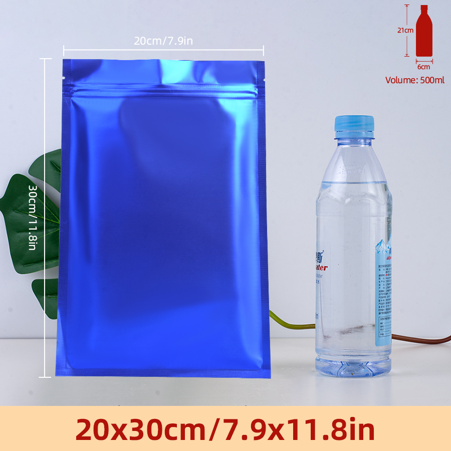 100pcs Matte Blue Foil Zipper  - Food Storage Is review and price