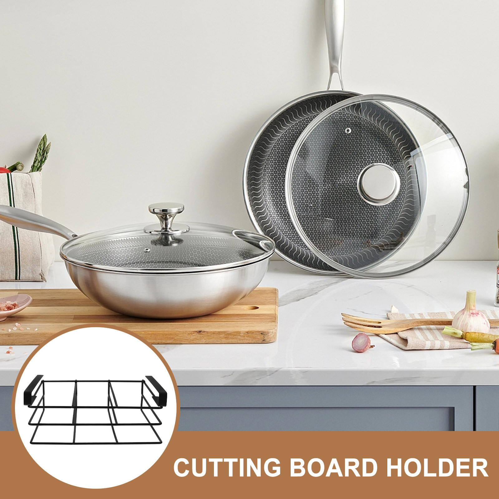 Cutting Board Storage Rack Kit - Food Storage Rack review and price