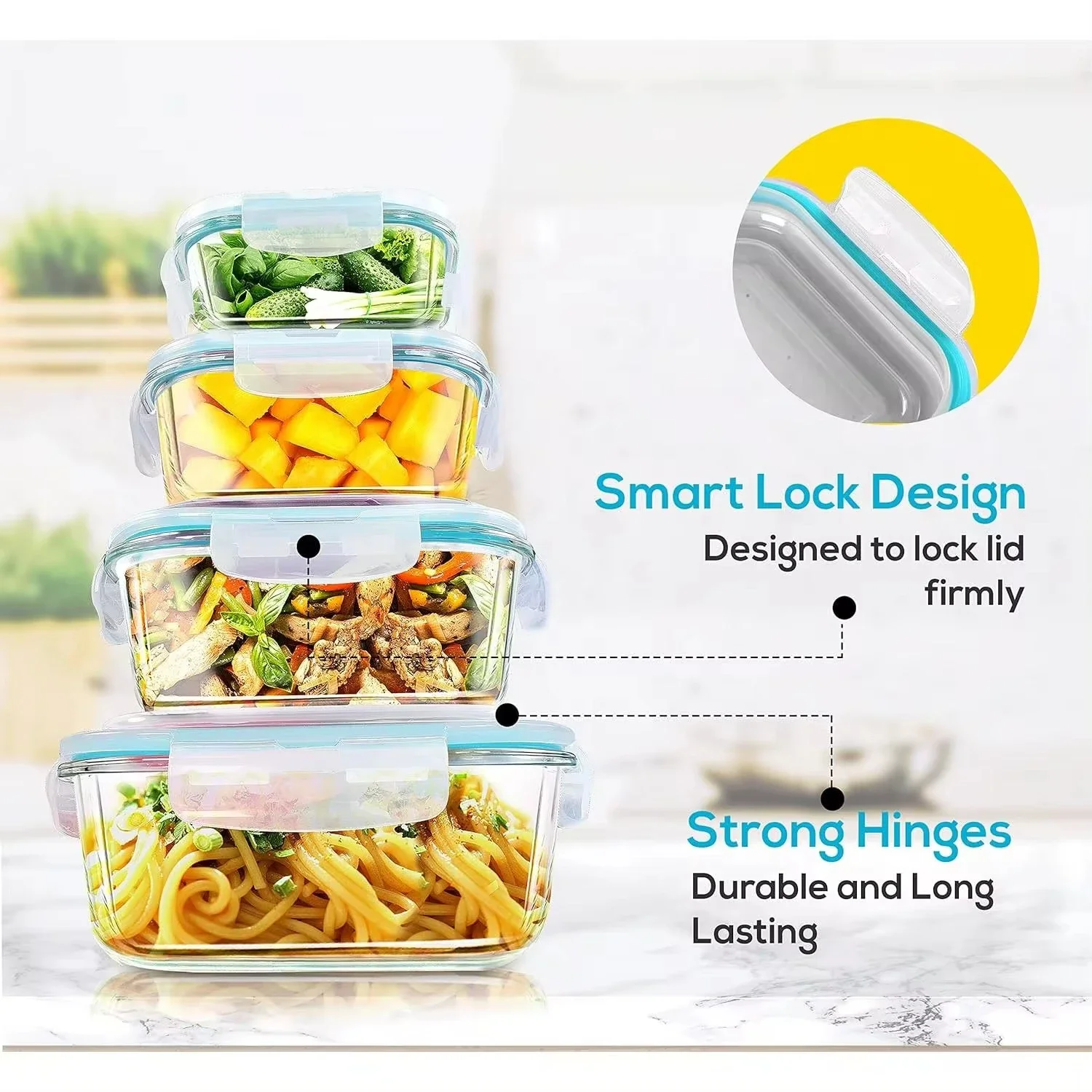 Glass Lunch Box Food Storage C - Glass Meal Prep Container review and price