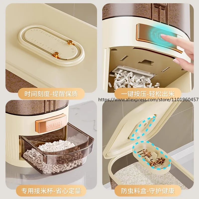 Food-Grade Rice Storage Contai - Food Storage Acrylic Containers review and price